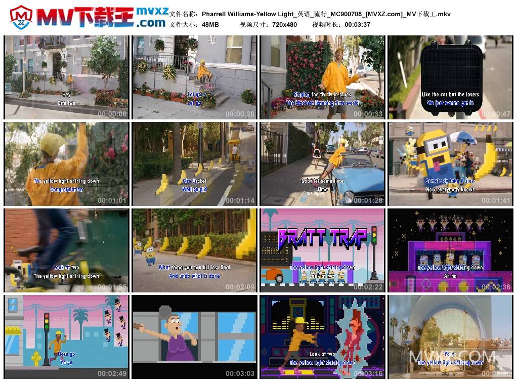 Pharrell Williams-Yellow Light_英语_流行_MC900708
